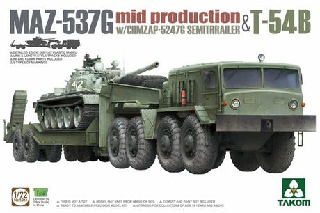 1/72 Maz-537G and T54B Kits expo tools