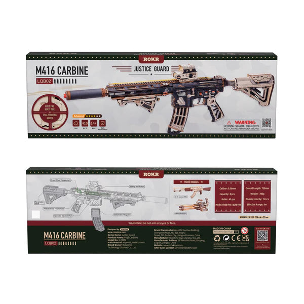Rokr: M416 Carbine Wooden Puzzle Toy Robotime