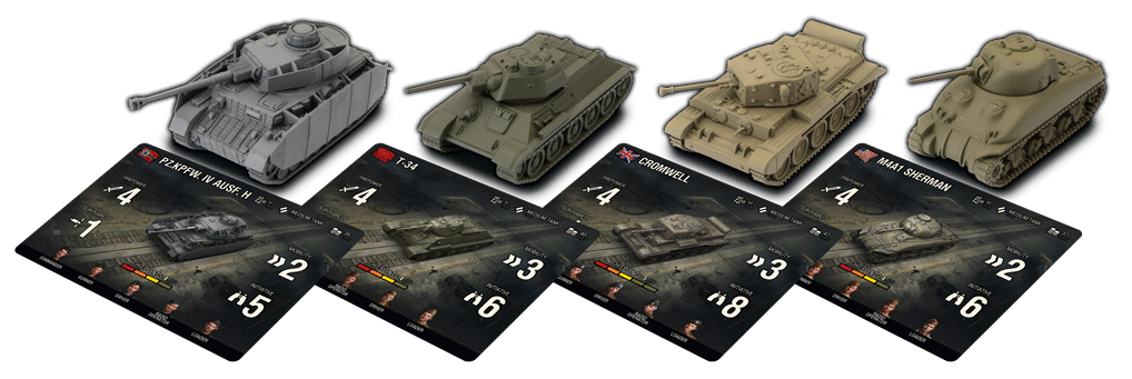 World Of Tanks: Espansione Carri Tedeschi - Panzer IV H, Tiger I, StuG III G - Modellini Verniciati E Carte Per Gioco Da Tavolo