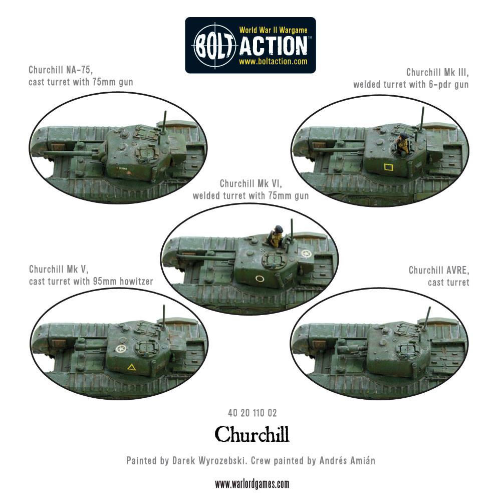 Warlord Games Bolt Action 1/56 Scale - British Churchill Infantry Tank Scale Model warlord games Ltd