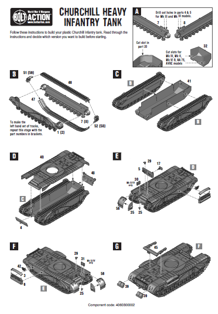 Warlord Games Bolt Action 1/56 Scale - British Churchill Infantry Tank Scale Model warlord games Ltd