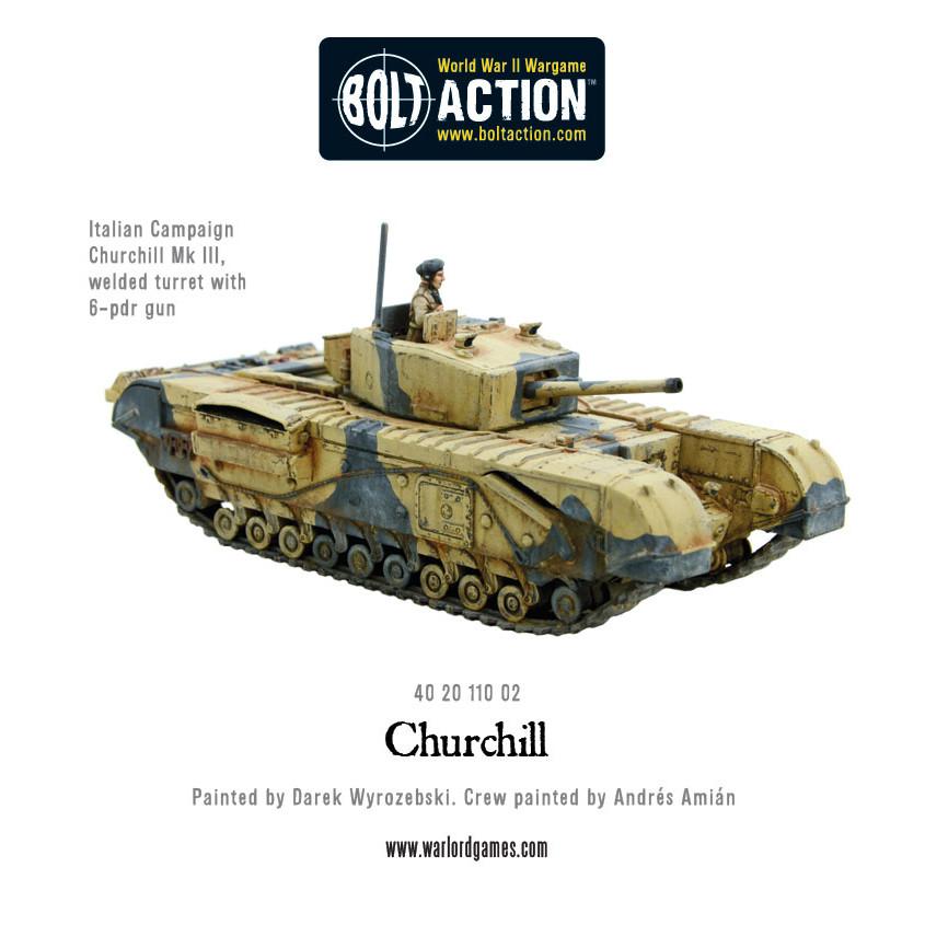 Warlord Games Bolt Action 1/56 Scale - British Churchill Infantry Tank Scale Model warlord games Ltd