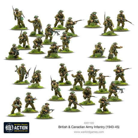Warlord Games Bolt Action - British & Canadian Army Infantry (1943-45) CHECK Kits warlord games Ltd