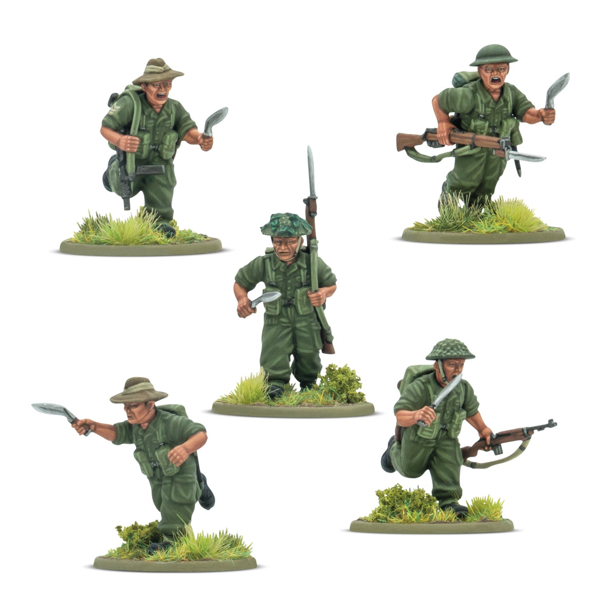 Warlord Games Bolt Action 1/56 - Gurkha Infantry Platoon NEEDS PRICE CONFIRMATION MODELS warlord games Ltd