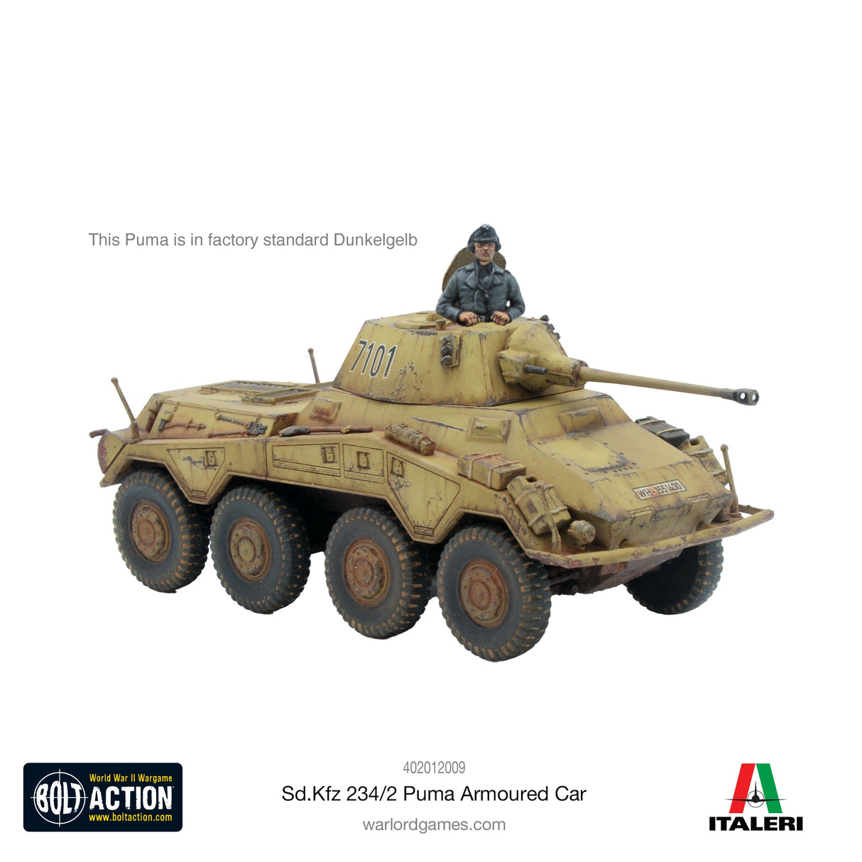 Warlord Games Bolt Action - Sd.Kfz 234/2 Puma Armoured Car CHECK Kits warlord games Ltd