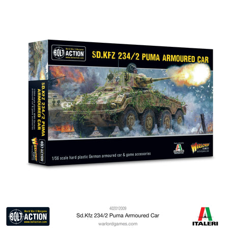 Warlord Games Bolt Action - Sd.Kfz 234/2 Puma Armoured Car CHECK Kits warlord games Ltd