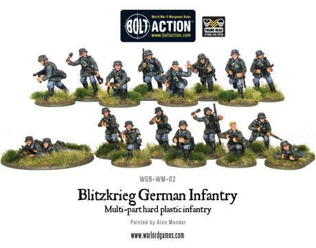 Warlord Games Bolt Action 1/56 Scale - Blitzkrieg German Infantry Platoon Scale Model warlord games Ltd