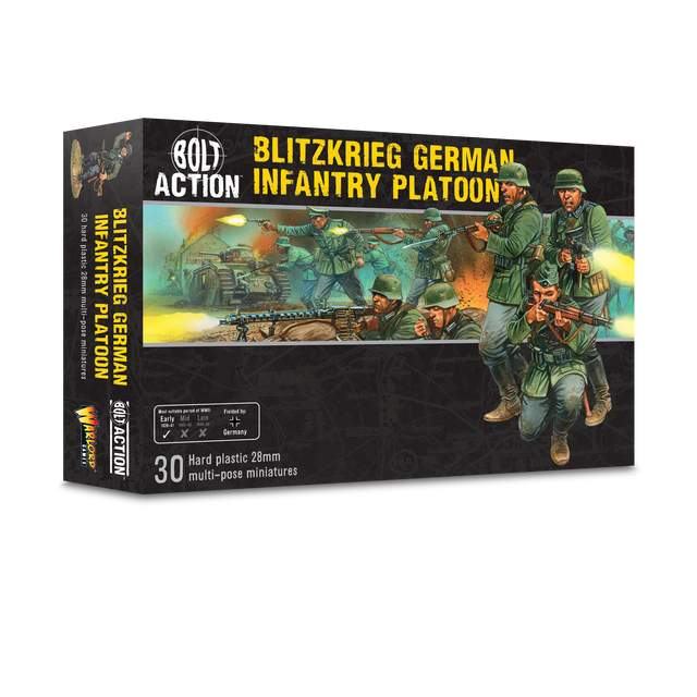 Warlord Games Bolt Action 1/56 Scale - Blitzkrieg German Infantry Platoon Scale Model warlord games Ltd