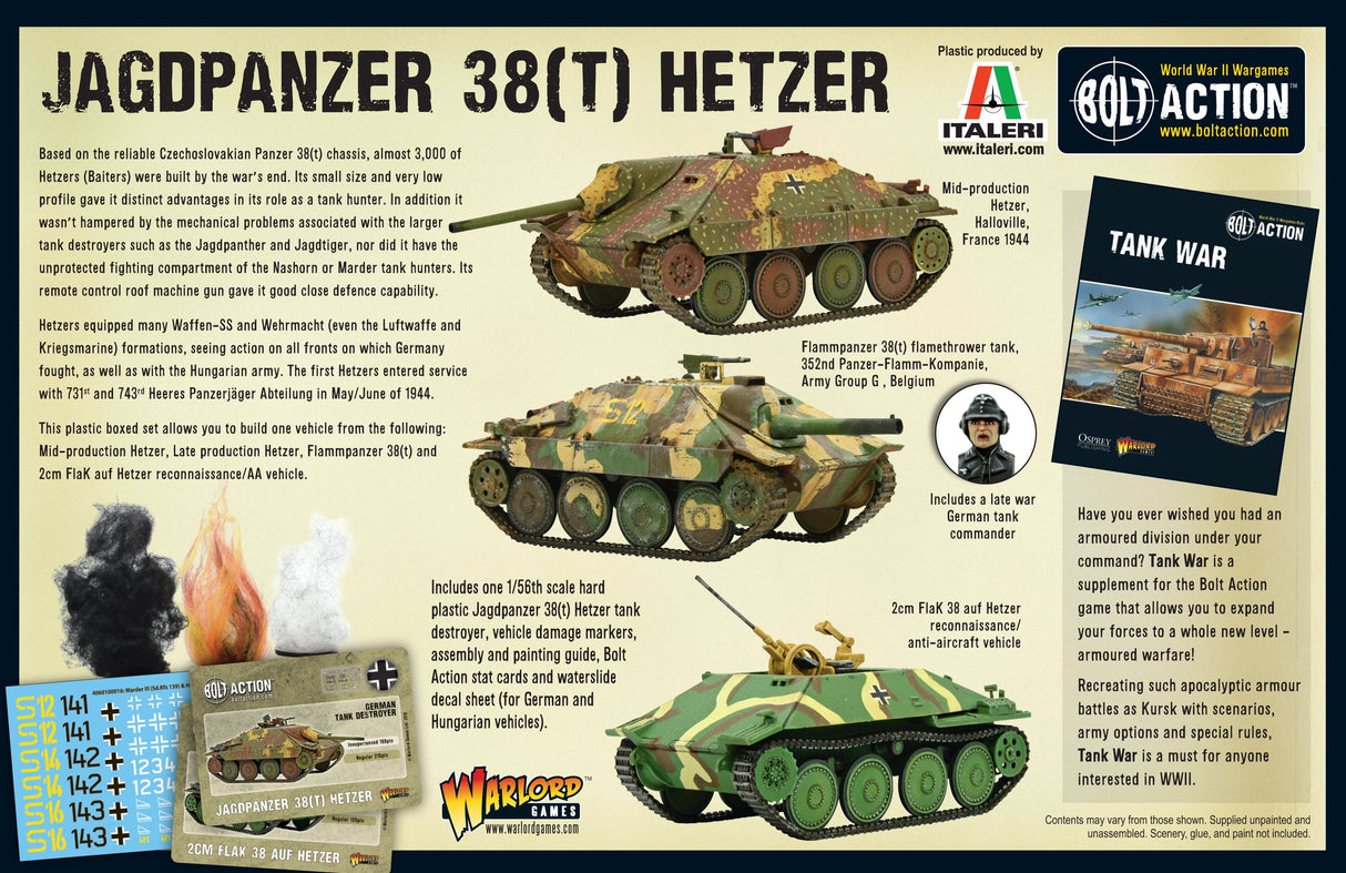 Warlord Games Bolt Action - Jagdpanzer 38(t) Hetzer Kits warlord games Ltd