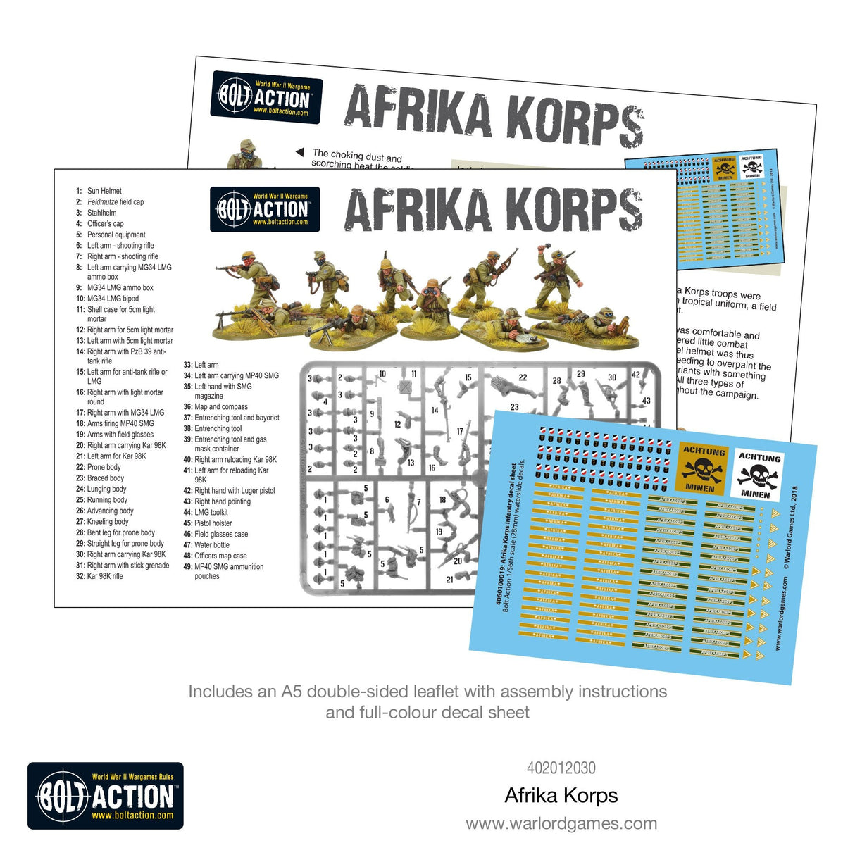 Warlord Games Bolt Action - German Afrika Korps Infantry CHECK Kits warlord games Ltd
