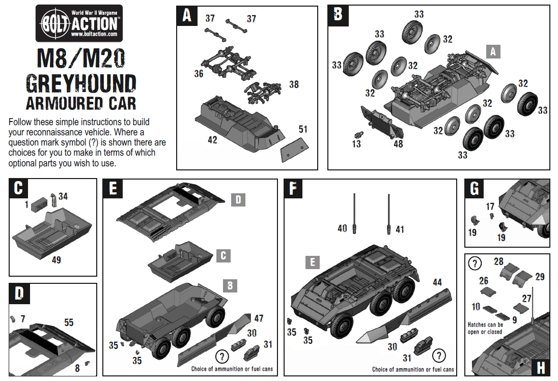 Warlord Games Bolt Action - M8/M20 Scout Car Scale Model warlord games Ltd