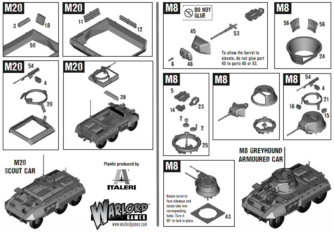 Warlord Games Bolt Action - M8/M20 Scout Car Scale Model warlord games Ltd