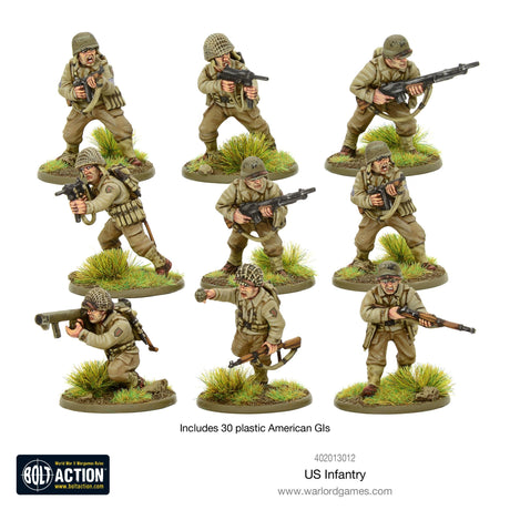 Warlord Games Bolt Action - US Army Infantry Platoon Scale Model warlord games Ltd