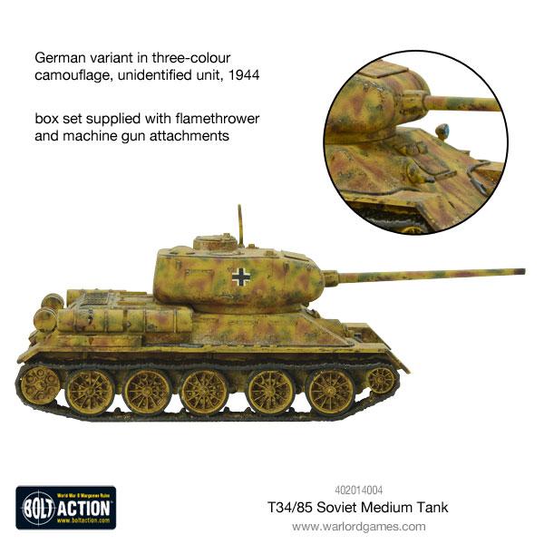 Warlord Games Bolt Action - T34/85 Medium Tank Scale Model warlord games Ltd