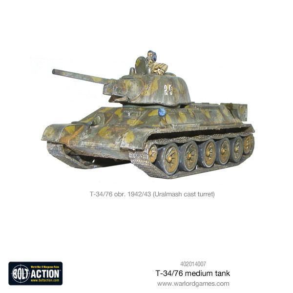 Warlord Games Bolt Action - T34/76 Medium Tank Scale Model warlord games Ltd