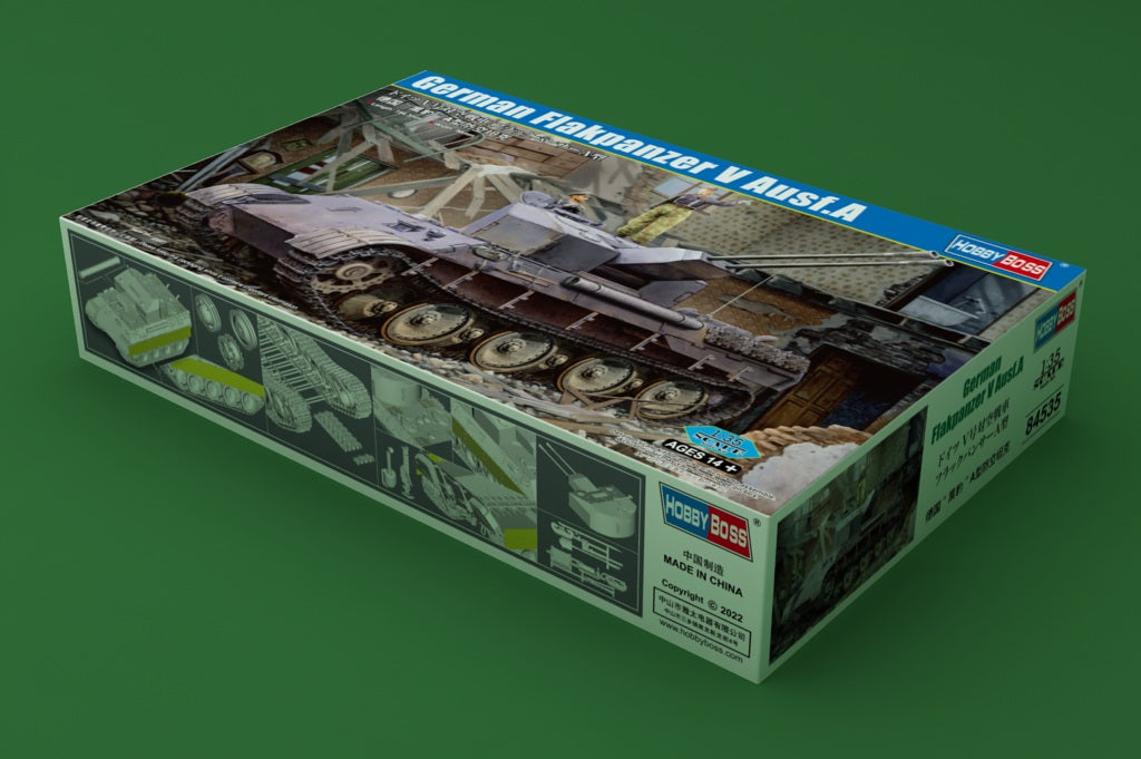 Hobby Boss 1/35 German Flakpanzer V Ausf A Scale Model Hobby Boss