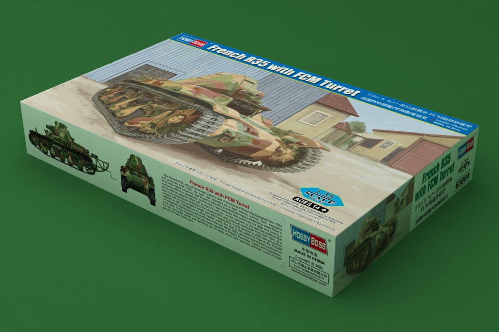 Hobby Boss 1/35 French R35 with FCM Turret Scale Model Hobby Boss