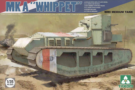 Takom 1/35 WWI Medium Tank Mk A Whippet Scale Model Takom