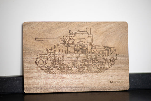 The Tank Museum Sherman Chopping Board Homeware Widdop Bingham