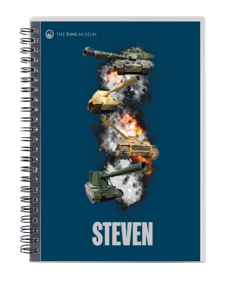 4 Tanks Personalised Notebook Stationery My Moments