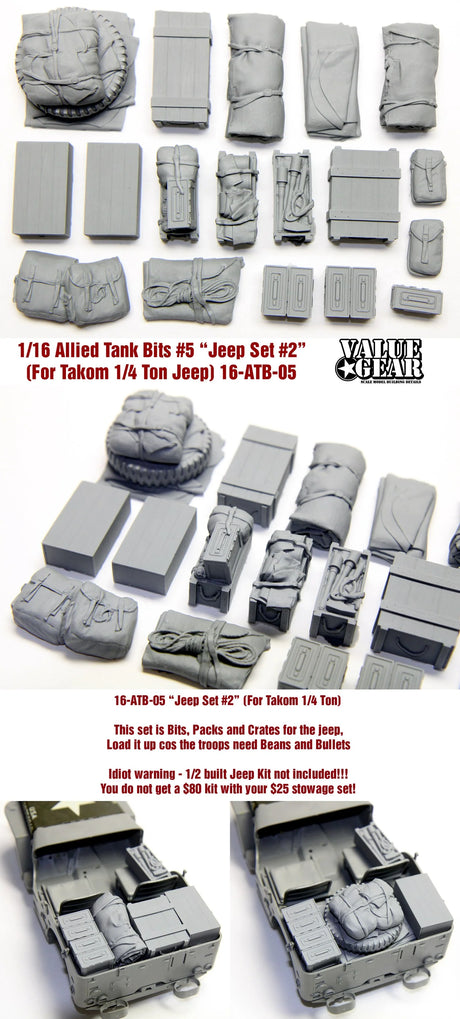 Value Gear 1/16 WWII 4x4 Utlity "Jeep" Set 2. Scale Model [variant_option4]