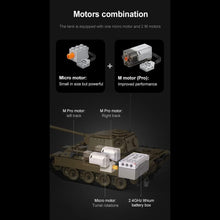 Load image into Gallery viewer, CaDA Remote Control Brick Model Panther Tank
