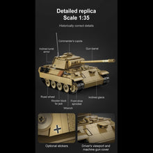 Load image into Gallery viewer, CaDA Remote Control Brick Model Panther Tank
