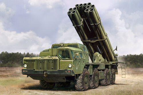 Hobby Boss 1:72 Scale 9A52-2 Smerch M Rocket Launcher Scale Model Hobby Boss