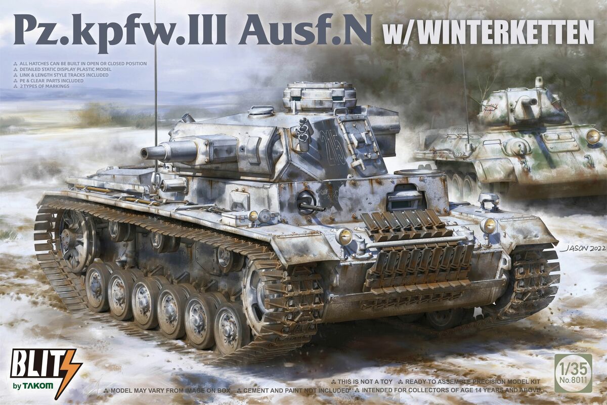 Takom "Blitz" 1/35 Pz.Kpfw.III Ausf.N w/ Winterketten
