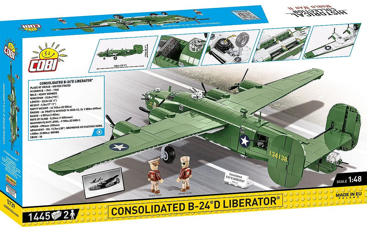 Cobi 1:48 Consolidated B-24 D Liberator Brick Model Kit [variant_option4]