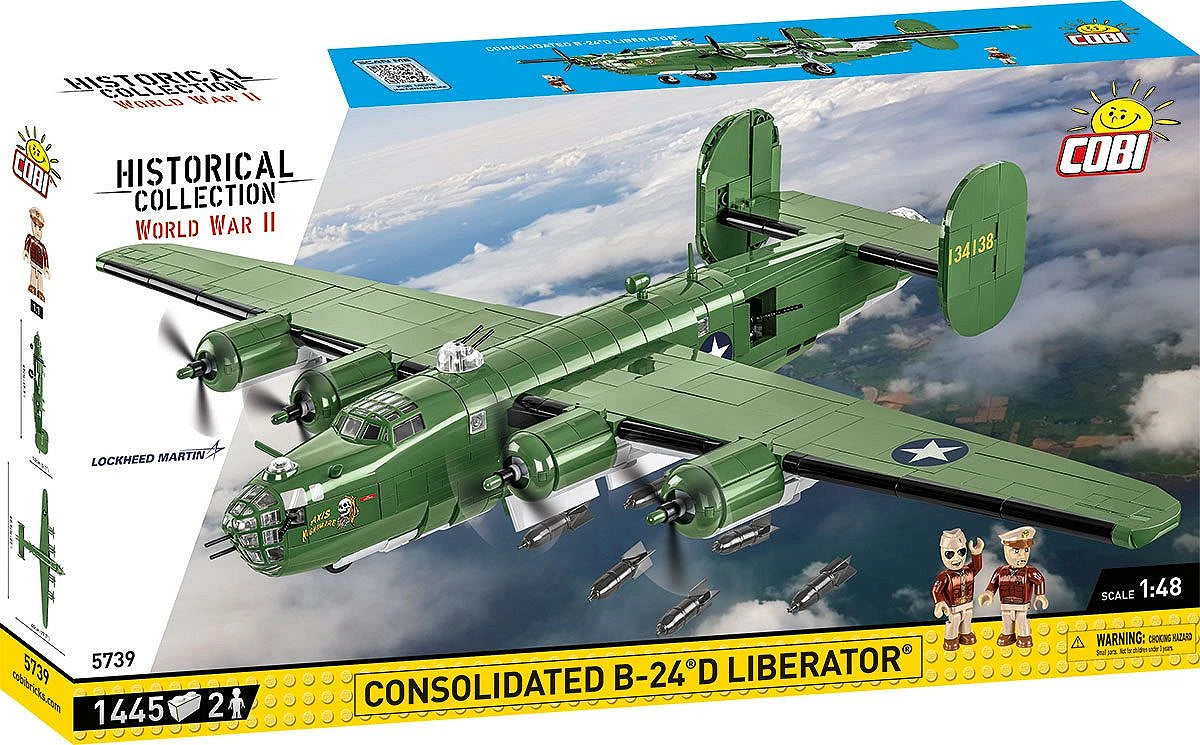 Cobi 1:48 Consolidated B-24 D Liberator Brick Model Kit [variant_option4]