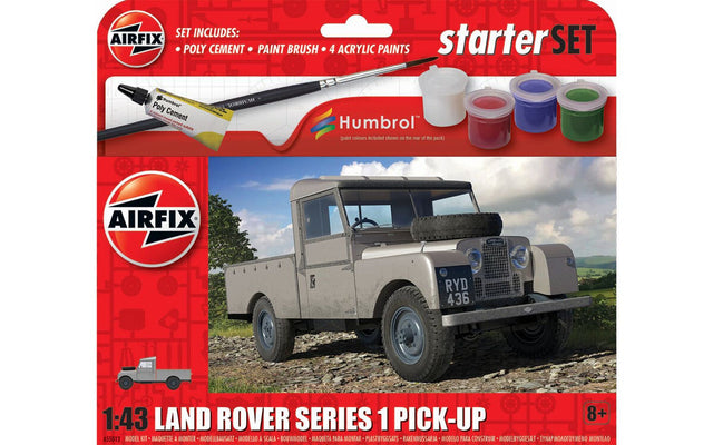 Airfix 1/43 Land Rover Series 1 Pick-Up Starter Set Kits Airfix