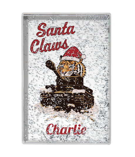 Santa Claws Personalised Glitter Block Homeware My Moments