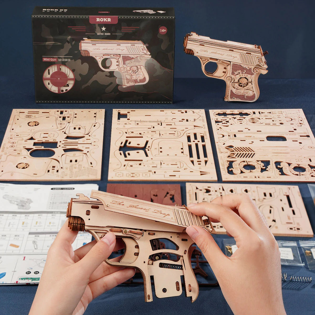 Rokr Mini Toy Gun Wooden Puzzle Jigsaw Puzzle Robotime