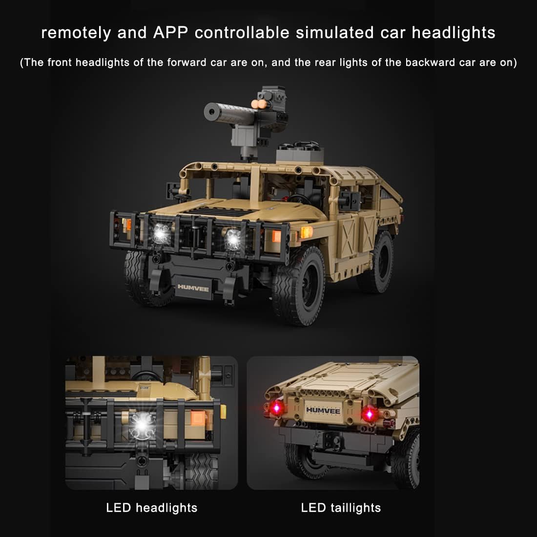 CaDA Remote Control Brick Model Humvee