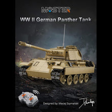 Load image into Gallery viewer, CaDA Remote Control Brick Model Panther Tank
