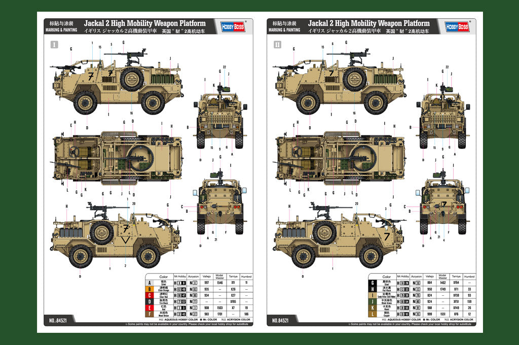 Hobby Boss 1/35 Jackal 2 High Mobility Weapon Platform Scale Model [variant_option4]
