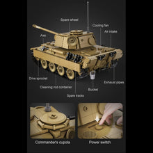 Load image into Gallery viewer, CaDA Remote Control Brick Model Panther Tank
