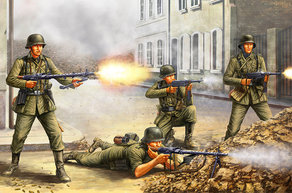 Hobby Boss 1/35 German Infantry "The Barrage Wall" Scale Model Hobby Boss
