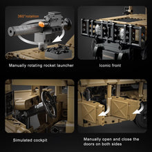 Load image into Gallery viewer, CaDA Humvee Remote Control Brick Model Car

