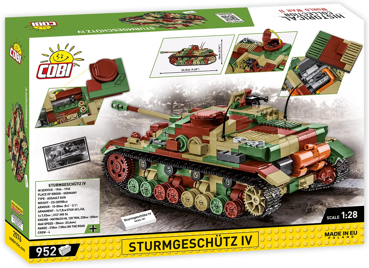 Cobi 1/28 Scale Sturmgeschutz 4 Brick Model Kit [variant_option4]