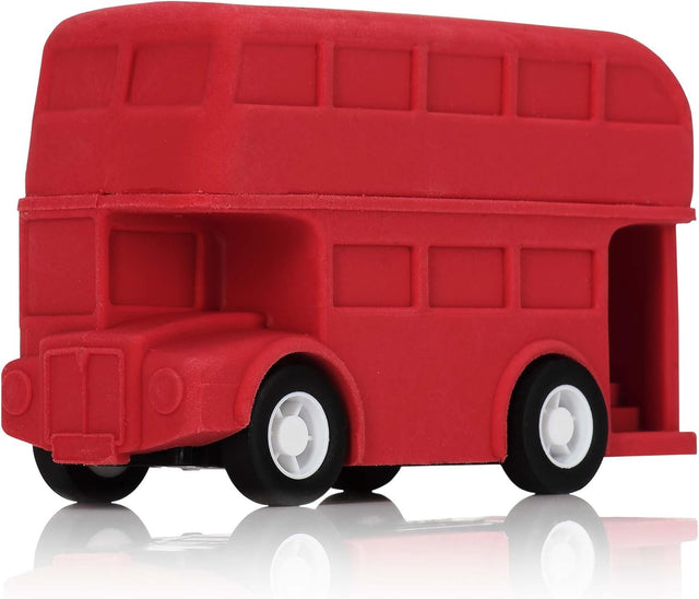London Bus E-Racer - Pull Back Racing Eraser Stationery 66 Books