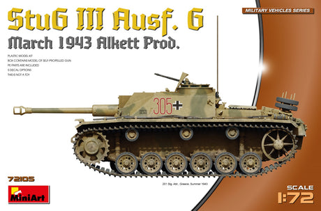 MiniArt 1/72 Stug III Ausf G March 1943 Prod. Scale Model MiniArt