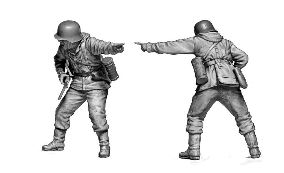 Masterbox 1/35 German Infantry, Bastogne 1944 WWII Scale Model Master Box