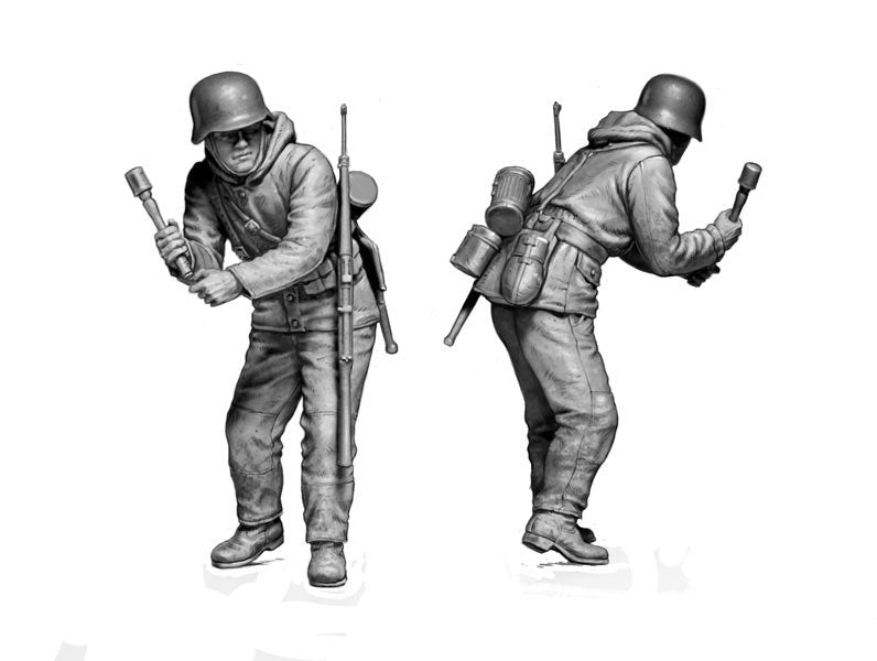 Masterbox 1/35 German Infantry, Bastogne 1944 WWII Scale Model Master Box
