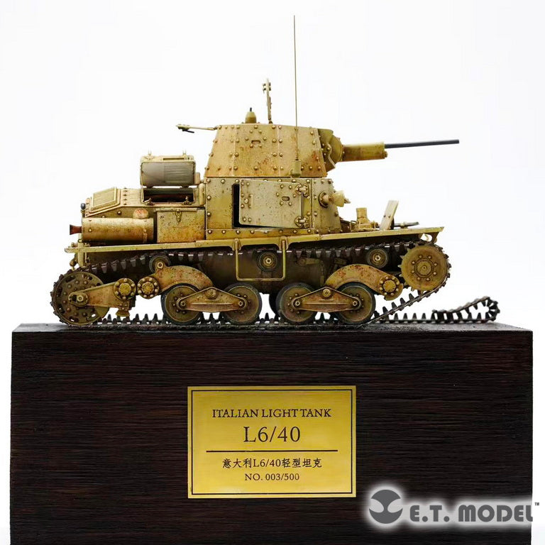 E.T Model 1/35 Carro Armato L6/40 Italian Light Tank CHECK Kits ET Model
