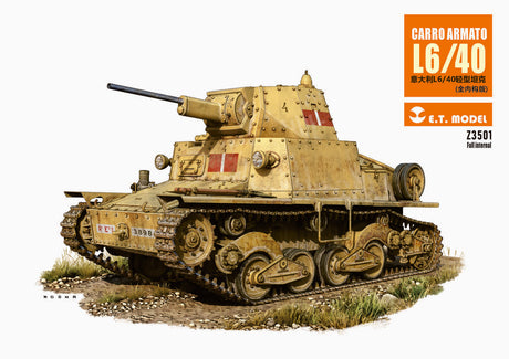 E.T Model 1/35 Carro Armato L6/40 Italian Light Tank CHECK Kits ET Model