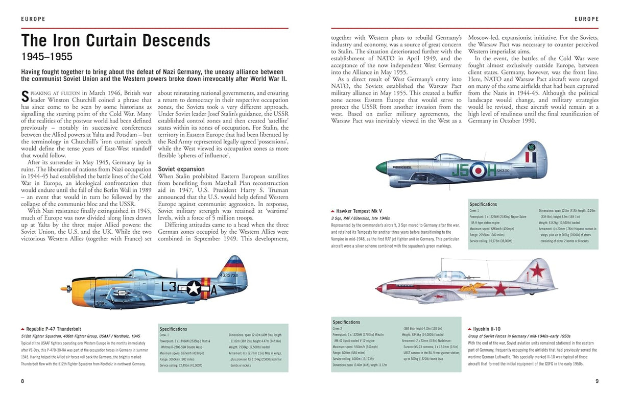 Aircraft of the Cold War 1945-91 Book Amber