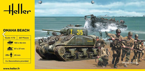 Heller 1/72 Omaha Beach Set Kits Heller