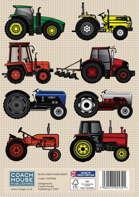 Tractor A5 Notebook Stationery Coach House